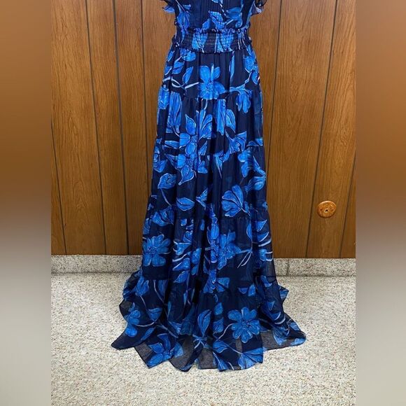 PatBO Nightflower Ruffled Floral Maxi Dress size 4 - Picture 9 of 16